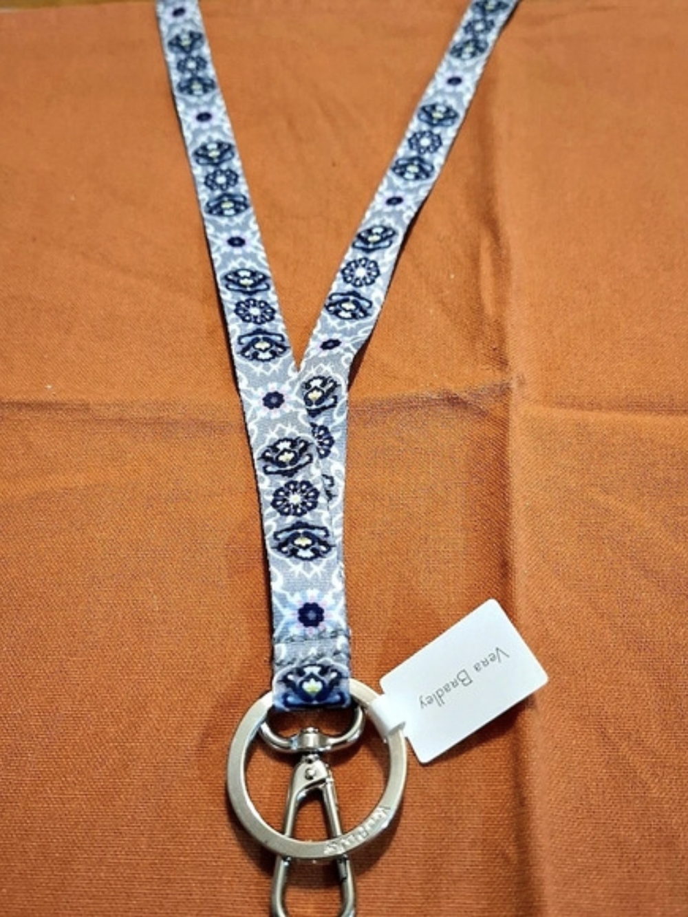 Vera Bradley Lanyard Floral in Pink & Blue NWT